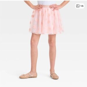 Cat&jack Pink Floral Skirt